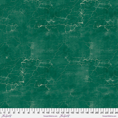 Cracked Shadow Aventurine Green Tim Holtz Eclectic Elements Free Spirit Fabrics Cotton fabric