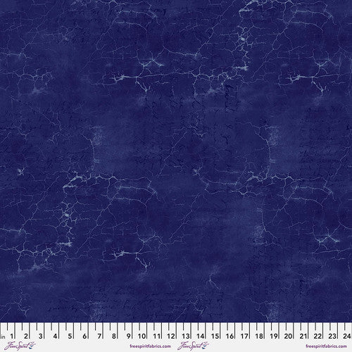 Cracked Shadow Lapis Blue Tim Holtz Eclectic Elements Free Spirit Fabrics Cotton fabric