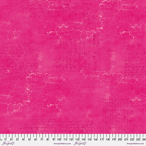 Cracked Shadow Tourmaline Pink Tim Holtz Eclectic Elements Free Spirit Fabrics Cotton fabric