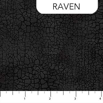 Crackle Raven Black Northcott Fabrics Cotton Fabric