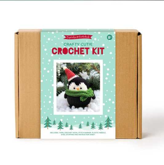 Crafty Cutie Crochet Kit in Gift Box Assorted 3 Designs Cupcakes & Cartwheels Two's Company TC-44930-20