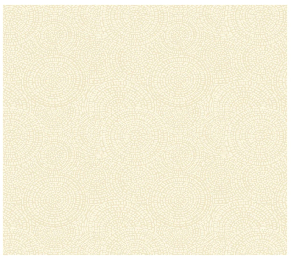 Cream Medallion Bella 108" Wide Back P&B Cotton Fabric