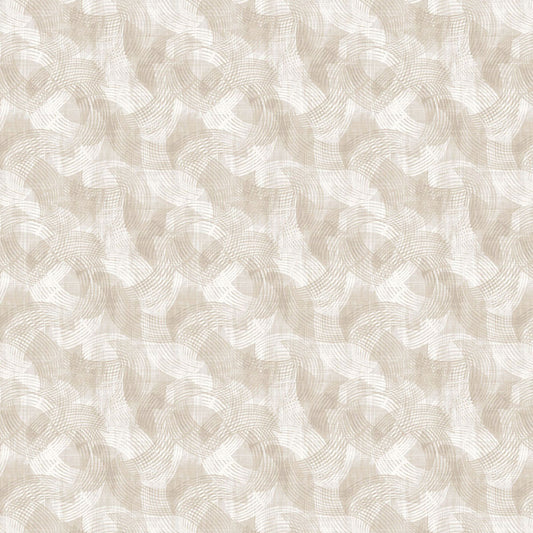 Crescent 108" Wide Backing Textured Arcs Ivory Cream Urban Essence Designs Blank Quilting Cotton Fabric