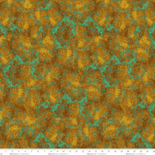 Crow-mazing Texture Ochre GoldJan Mott Henry Glass Cotton Fabric HG-3443-38
