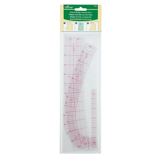 Curve Ruler Mini Ruler Acrylic Clover Needlecraft