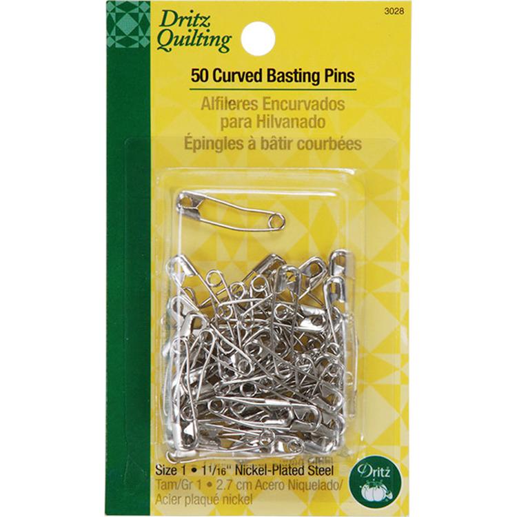 Curved Basting Pins Size 1" 50ct Dritz