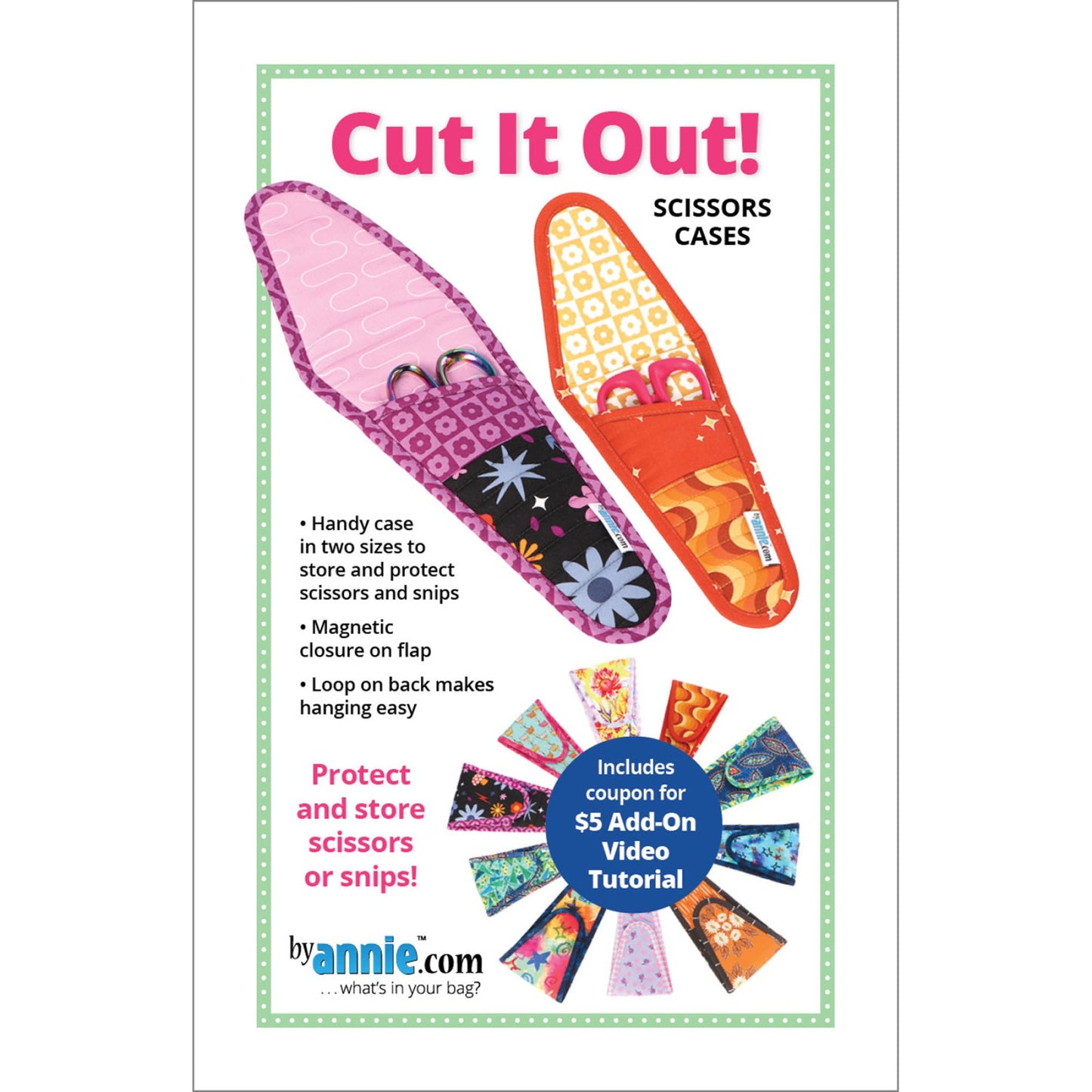 Cut It Out Scissors Cases Pattern Annie Unrein By Annie's