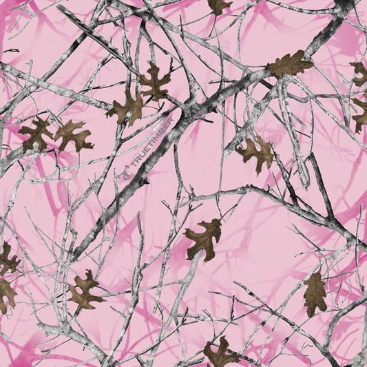 Pink Camouflage Conceal True Timber from David Textiles Cotton Fabric