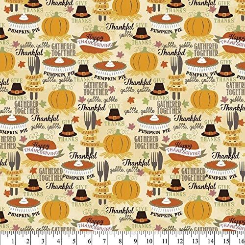 Thanksgiving Dinner David Textiles Cotton Fabric