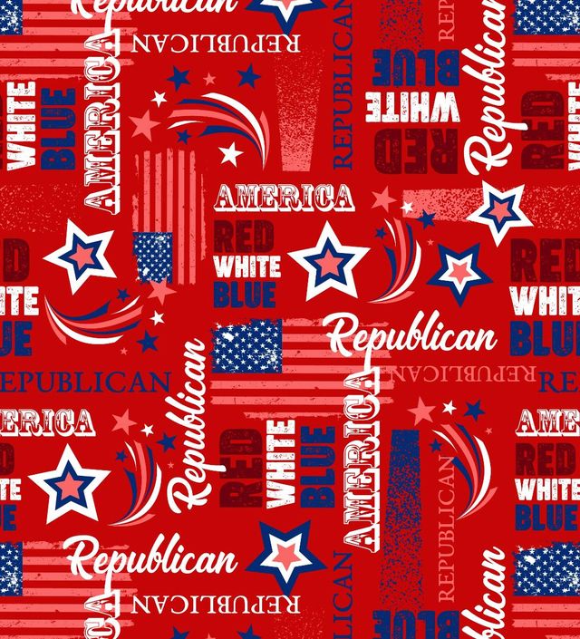 American Republican Patriotic David Textiles Cotton Fabric