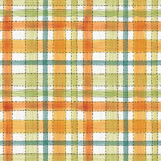 Harvest Plaid Orange Green David Textiles Cotton Fabric