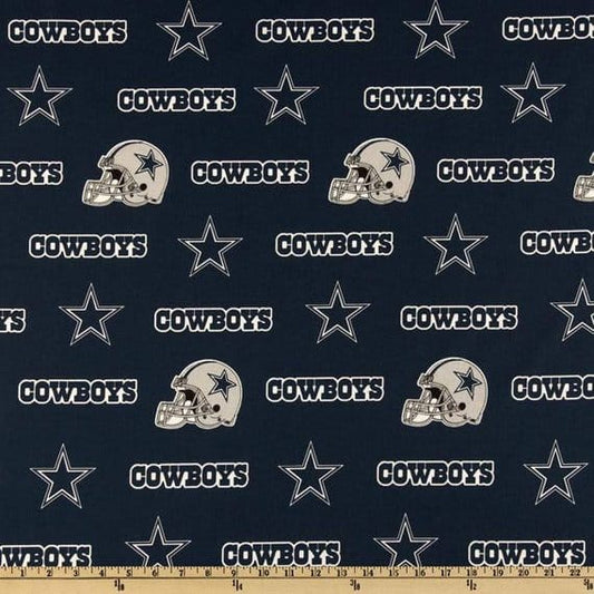 Dallas Cowboys NFL Football Logo Helmet Design 58" Cotton Fabric