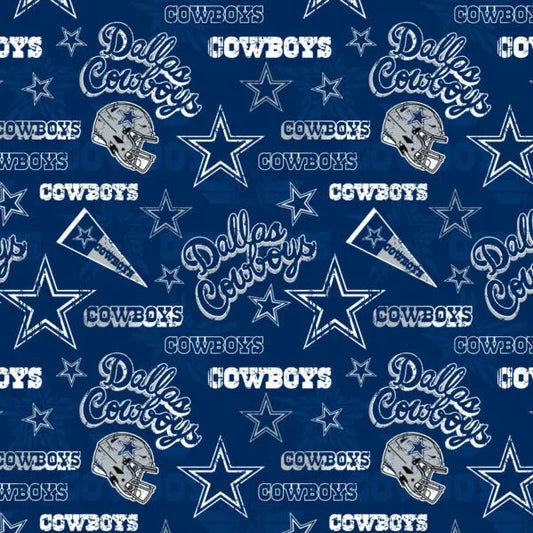 Dallas Cowboys NFL Football Retro Fabric Traditions Cotton Fabric NFL-70637DN