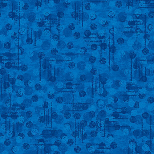 Jot Dot Dark Blue Tonal Texture Blender Blank Quilting Fabrics Cotton Fabric