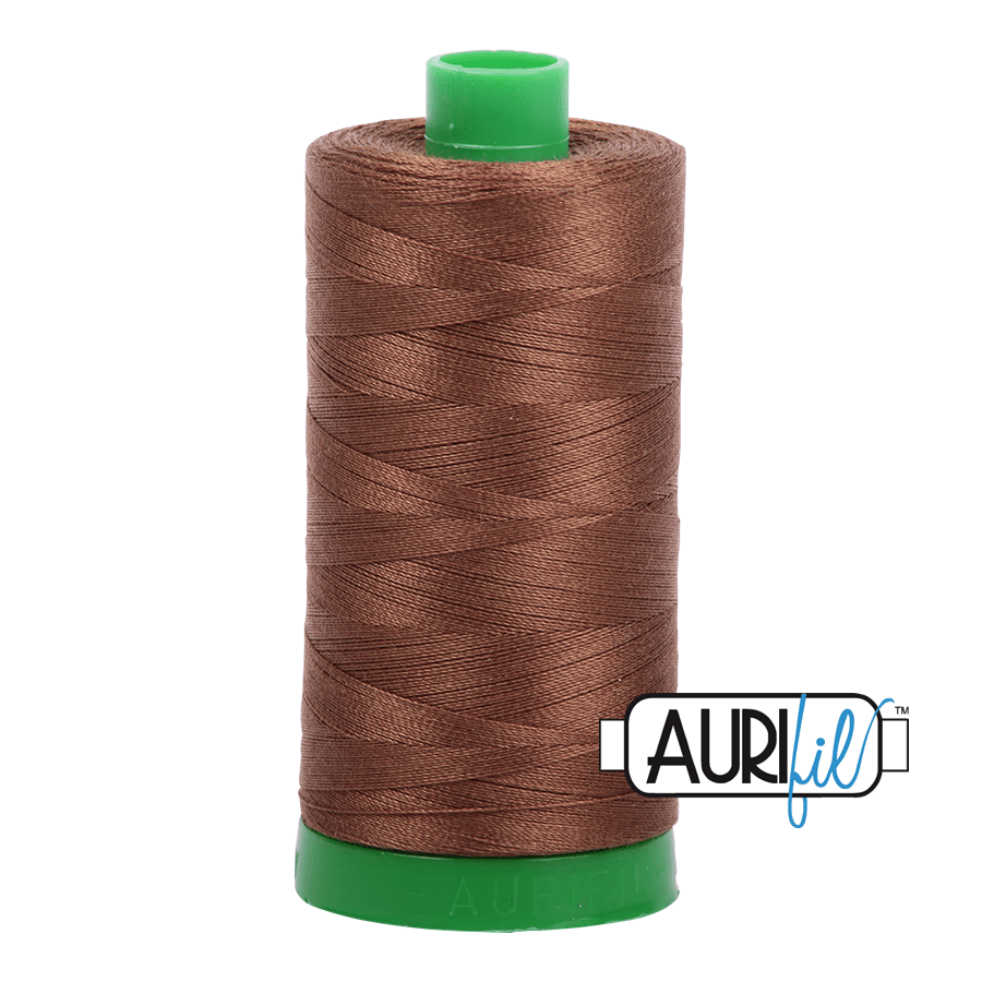 Dark Antique Gold 40 wt 1094 yd Large Spool Aurifil Cotton Quilting Thread AF-MK40SC6-2372