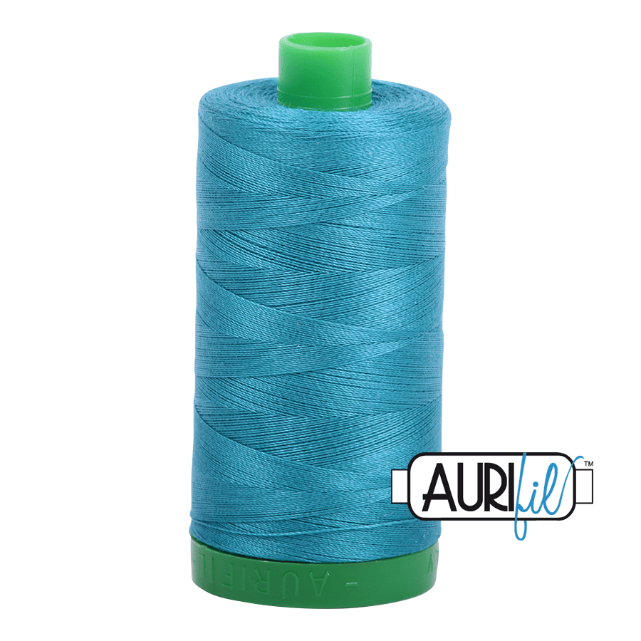 Dark Turquoise 40 wt 1094 yd Large Spool Aurifil  Cotton Quilting Thread AF-MK40SC6-4182'