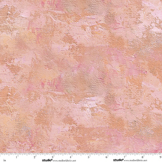 Dawn's Early Light Painted Sky Pink Peach Flamingo Shirl Ireland Studio E Cotton Fabric SE-9053-22