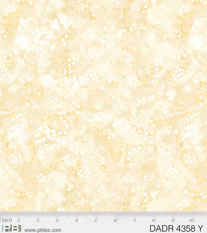 Day Dreams Paisley 108" Wide Backing Yellow P&B Textiles Cotton Fabric