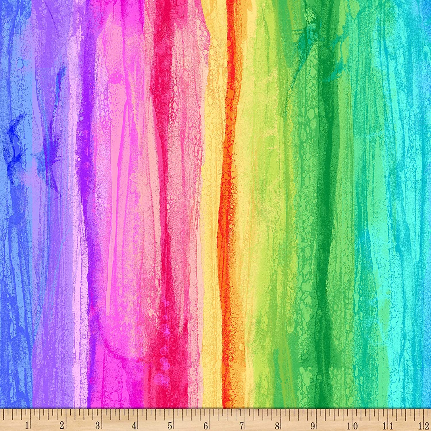 Day Dreaming Rainbow Stripe Chong-A-Hwang Timeless Treasures Cotton Fabric TT-CD8206 Multi | US Fabric Shop