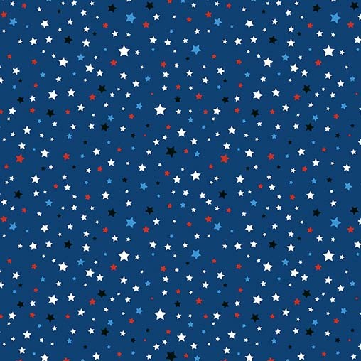 Daydream 108" Wide back Patriotic Stars Navy Michael Miller Cotton Fabric MM-WBX9164-NAVY-D