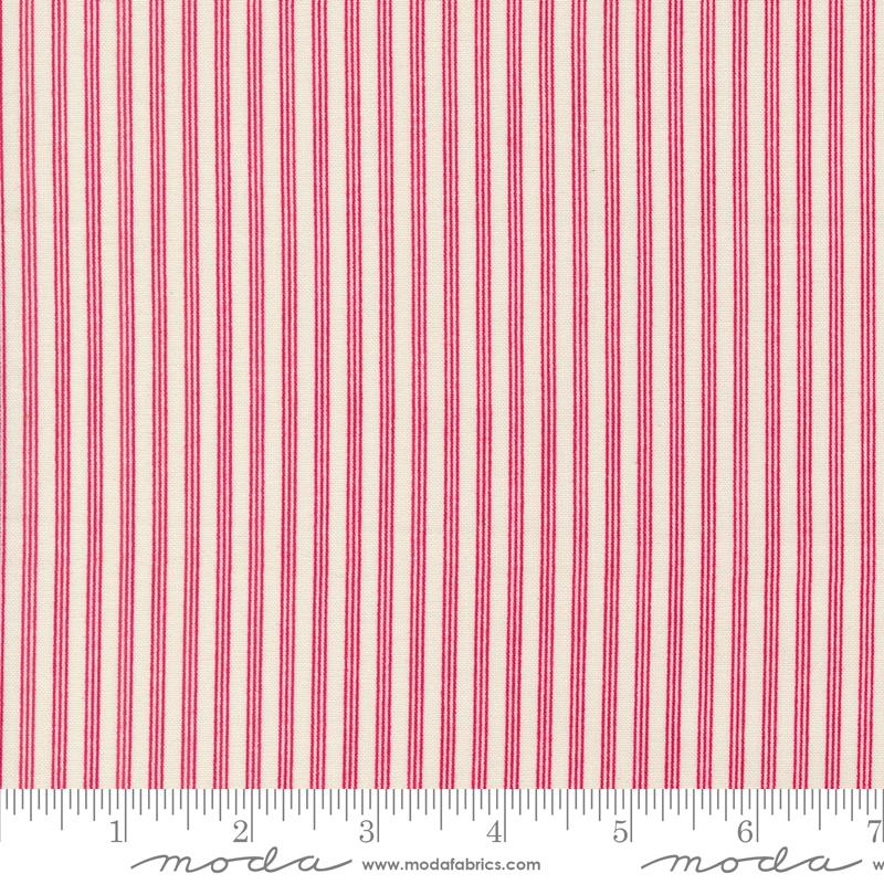 Dear Santa Stripes Snow White Primitive Gatherings Moda Cotton Fabric