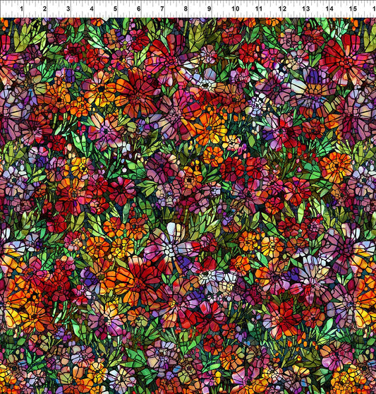Dear Clara Garden Multi Jason Yenter In The Beginning Cotton Fabric ITB-3DCL-1