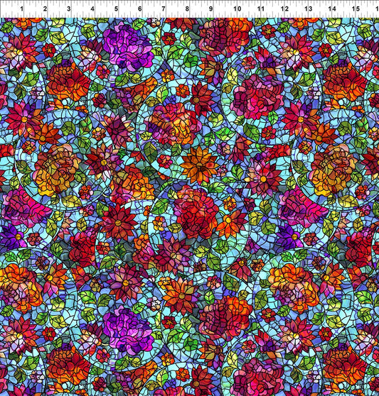 Dear Clara Roses Multi Jason Yenter In The Beginning Cotton Fabric ITB-6DCL-1