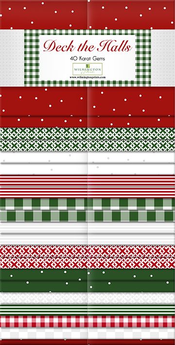 Deck the Halls 2.5" Strips Karat Gems Wilmington Prints Cotton Fabric