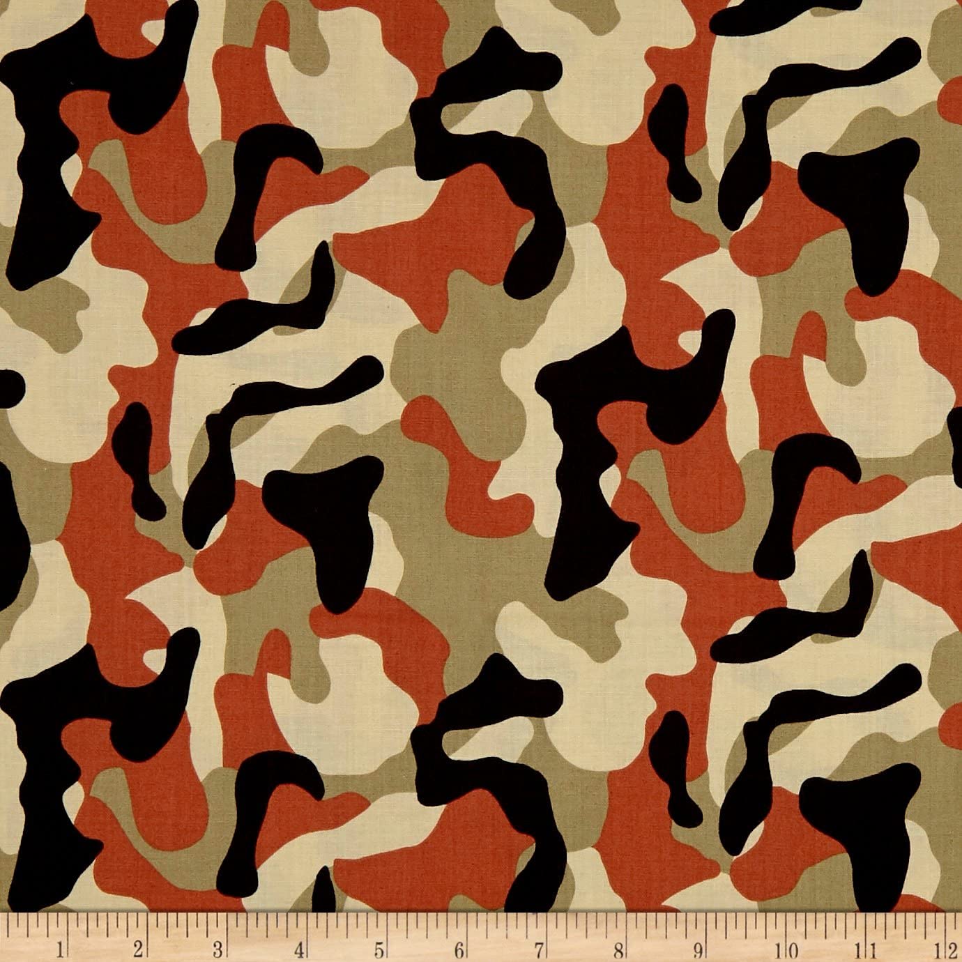 Defenders of Freedom Military Army Camouflage Sand Paintbrush Studio Cotton Fabric