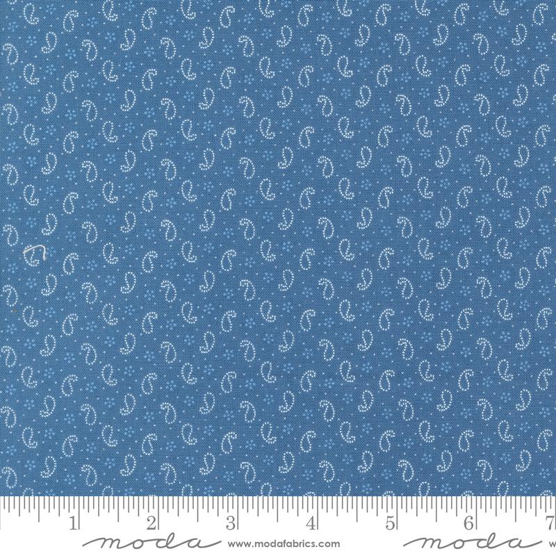 Denim & Daisies Petite Paisleys Blenders Denim Light Blue Fig Tree Co. Moda Cotton Fabric