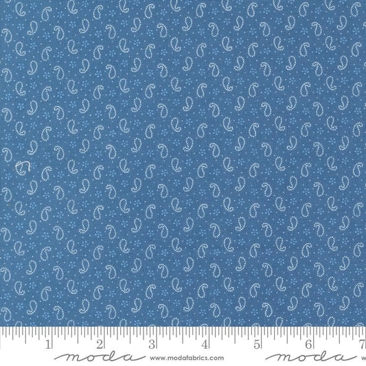 Denim & Daisies Petite Paisleys Blenders Denim Light Blue Fig Tree Co. Moda Cotton Fabric