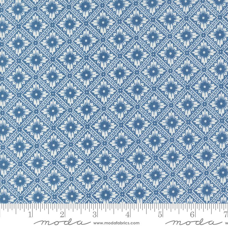 Denim & Daisies Punched Tin Blenders Denim Light Blue Fig Tree Co. Moda Cotton Fabric MD-35383-17 | US Fabric Shop