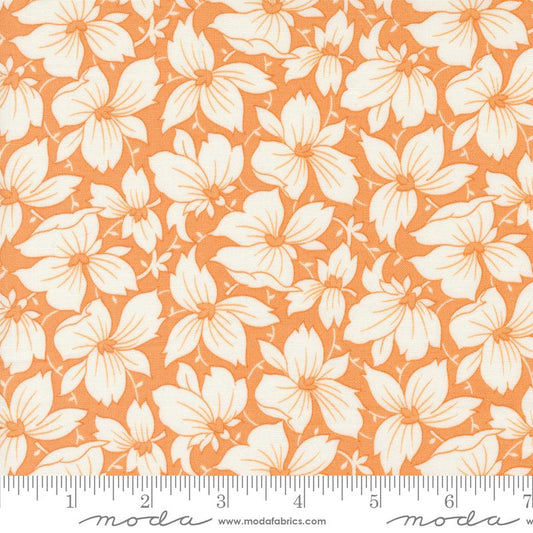 Denim & Daisies Sunday Best Florals Butterscotch Orange Fig Tree Co. Moda Cotton Fabric