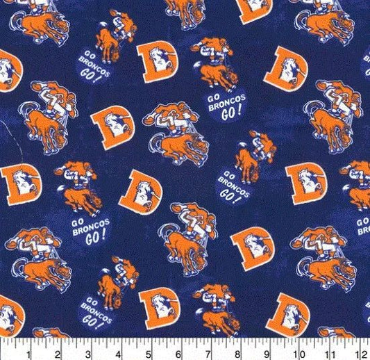 Denver Broncos NFL Football Legacy CottonFabric