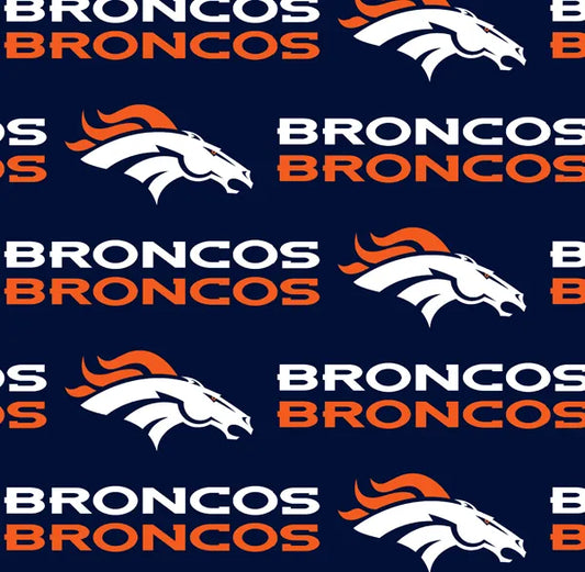 Denver Broncos NFL Football Logo Fabric Traditions Cotton Fabric NFL-70651DN