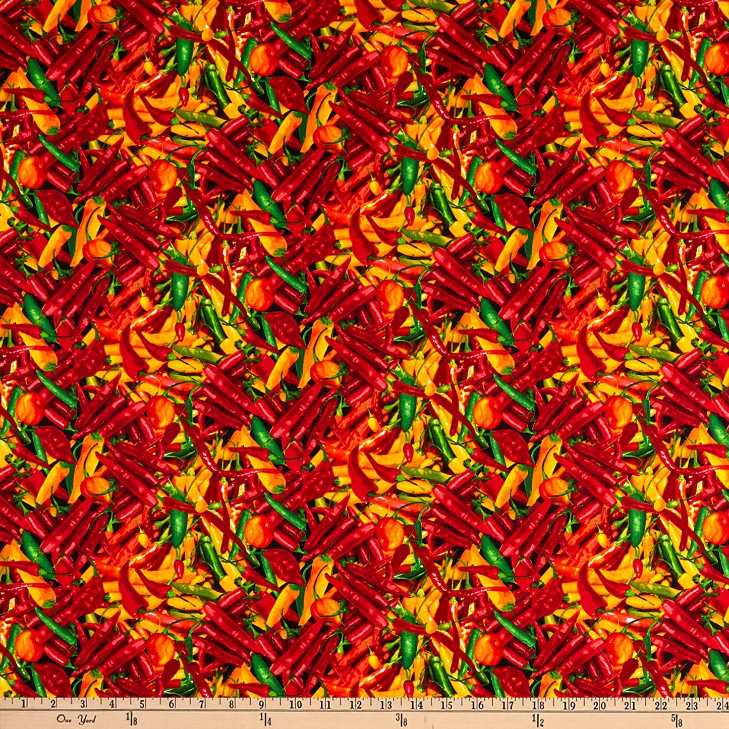 Desert Dream Packed Hot Peppers Multi West Timeless Treasures Cotton Fabric