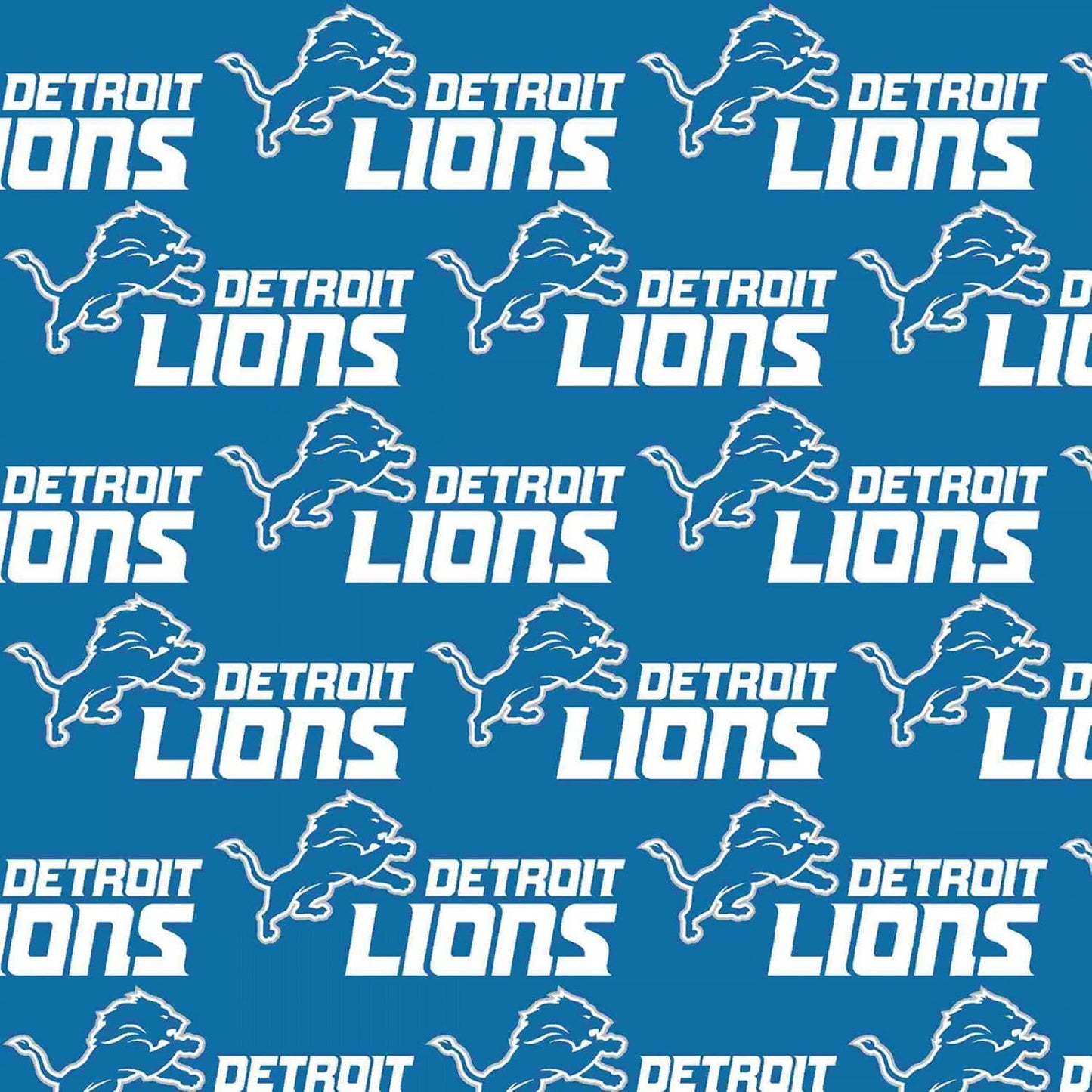 Detroit Lions NFL Football Logo Cotton Fabric