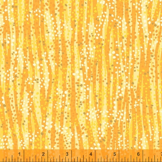 Dewdrop Sunbeam Yellow Gold Metallic Whistler Studios Windham Cotton Fabric