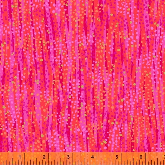 Dewdrop Wonderland Pink Gold Metallic Whistler Studios Windham Cotton Fabric