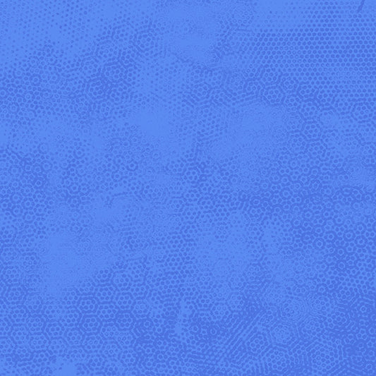 Dimples Tonal Blender Delphinium Blue Gail Kessler Andover Cotton Fabric