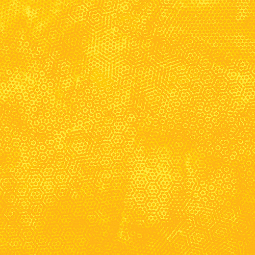 Dimples Tonal Blender Honeyoe Yellow Gail Kessler Andover Cotton Fabric