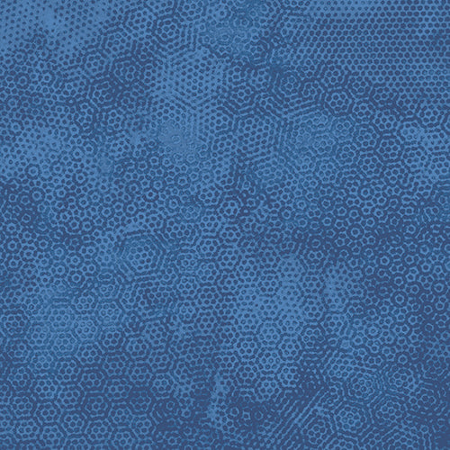 Dimples Tonal Blender Lake Blue Gail Kessler Andover Cotton Fabric