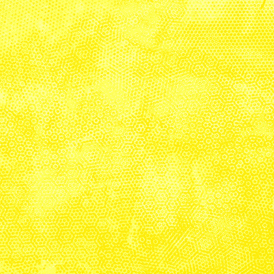 Dimples Tonal Blender Nugget Yellow Gail Kessler Andover Cotton Fabric