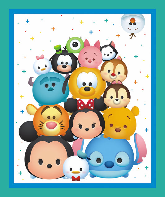 Disney Tsum Tsum Panel 36" Multi Disney Cotton Fabric DISNEY-TSUMTSUMPANE