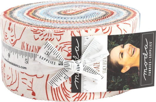 Dog Daze 2.5" Jelly Roll Stacy Lest Hsu Moda Cotton Fabric MD-20840JR