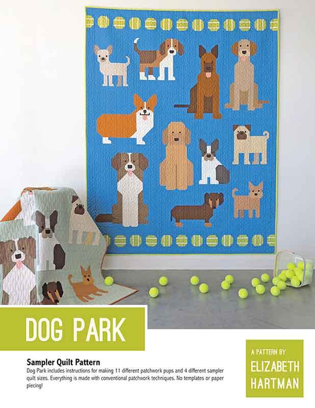 Dog Park Quilt Pattern designed by Elizabeth Hartman EH-076