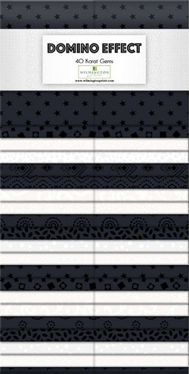 Domino Effect 2.5" Karat Gems 40pcs Wilmington Prints Cotton Precut Fabric