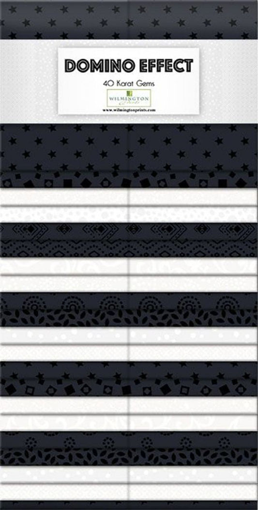 Domino Effect 2.5" Karat Gems 40pcs Wilmington Prints Cotton Precut Fabric