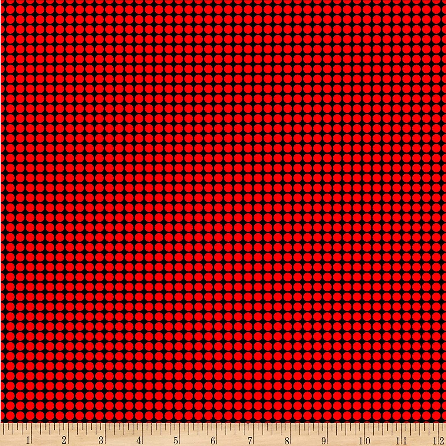 Dot Dot Dot Red Stacked Dot Black Whistler Studios Windham Cotton Fabric