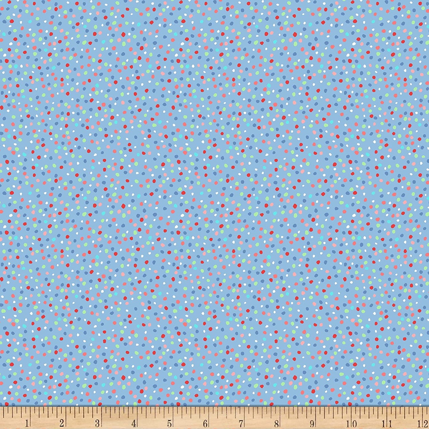 Dots Blue Let's Play Classic Doll Dots Timeless Treasures Cotton Fabric